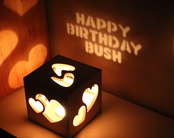 Verjaardagscadeau voor hem, gepersonaliseerd verjaardagscadeau vriend, verjaardagscadeaus voor mannen, verjaardagscadeau echtgenoot, aangepaste lightbox voor gelukkige verjaardag
