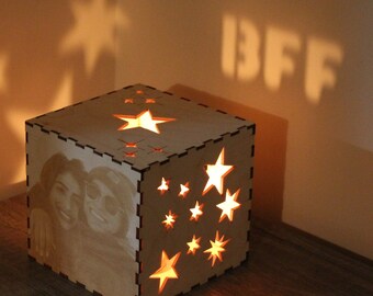 Personalized Best Friend Gift, BFF Gifts, Friends Forever, Best Friend Light Photo Box, Birthday Gift, Best Friend Gifts, Long Distance Gift