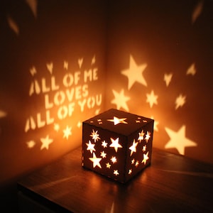 Personalized Gift for Girlfriend Housewarming Gift Wedding Gifts Gift for Her Light Up Message Box Romantic Gift for Special Occasion
