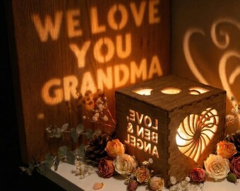 Mother’s Day Gift for Grandma | Personalized Lantern from Grandchildren | Custom Nana / Nanny Keepsake
