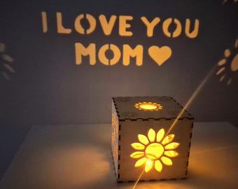Personalisierte Geschenke für Mama, Einzigartiges Muttertagsgeschenk, Mama Geburtstagsgeschenk von Tochter, Benutzerdefiniertes Nachtlichtgeschenk für Mama