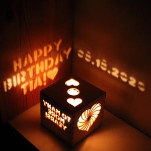 Birthday Gift for Her Personalized, Birthday Gift for Girlfriend, Wood Box Birthday Gift for Women, Gift for Best Friend, Gift for Him