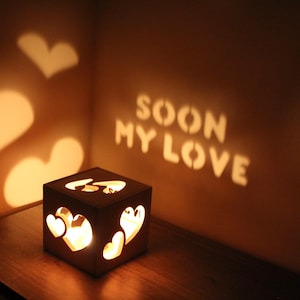 Long Distance Relationship Girlfriend Gift, Long Distance Gift for Boyfriend, Personalized LDR Gift for Him for Her, Customized Couples Gift