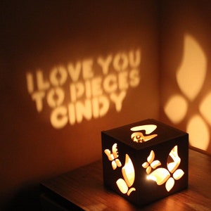 Girlfriend Personalized Gift, Birthday Gift for Her, Romantic Gift for Women, Long Distance Relationship Gift, Custom Message Light Box
