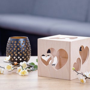 Cadeau du 5e anniversaire pour elle pour lui, cadeau d'anniversaire pour femme pour mari, cadeau d'anniversaire de 5 ans pour femme ou homme, cadeau d'anniversaire en bois image 5