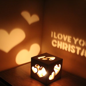 Anniversary Gift for Woman, Romantic Gift for Her, Romantic Lighting Personalized Girlfriend Present image 2