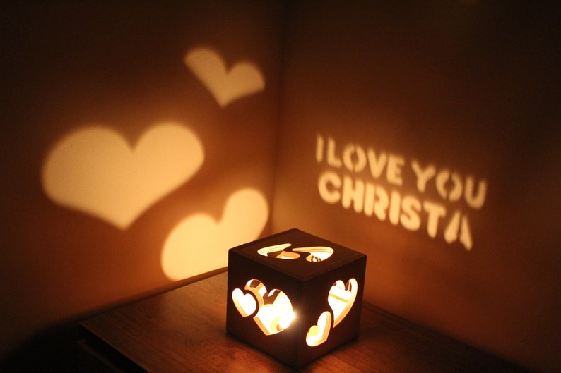 Anniversary Gift for Woman, Romantic Gift for Her, Romantic Lighting Personalized Girlfriend Present image 2