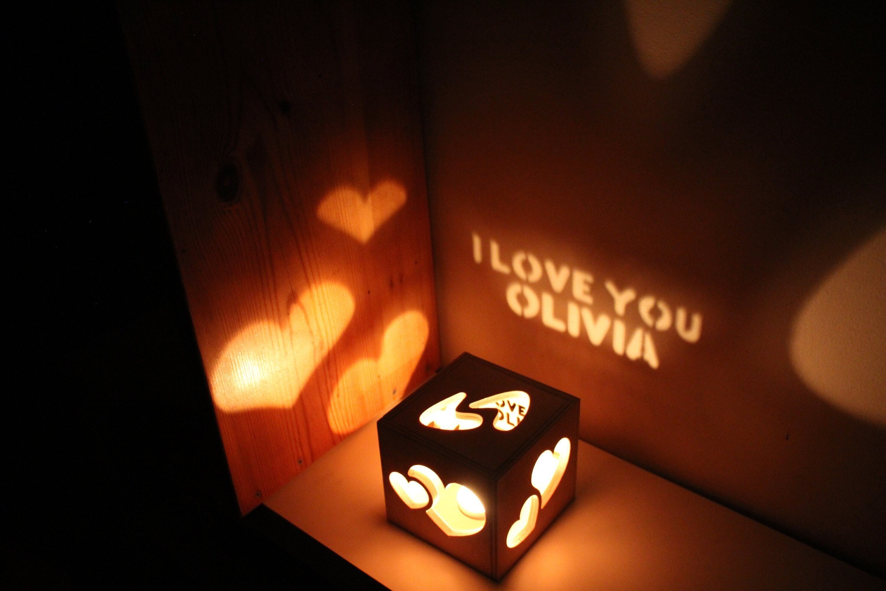 Long Distance Gifts for Girlfriend, Valentines Day Gift for Her, Personalized Anniversary Night Light for Wife, Unique Secret Message Gift