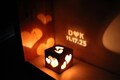 Personalized Wood Projection Lantern – Romantic 1 Year Anniversary Magic Box