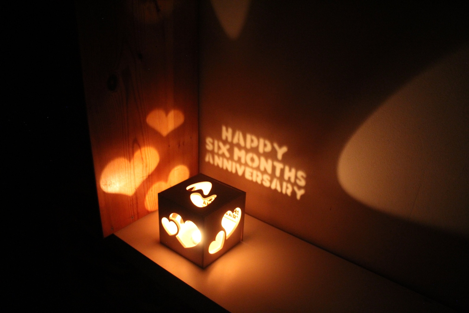 6 Month Anniversary Gift for Girlfriend for Boyfriend, Personalized ...