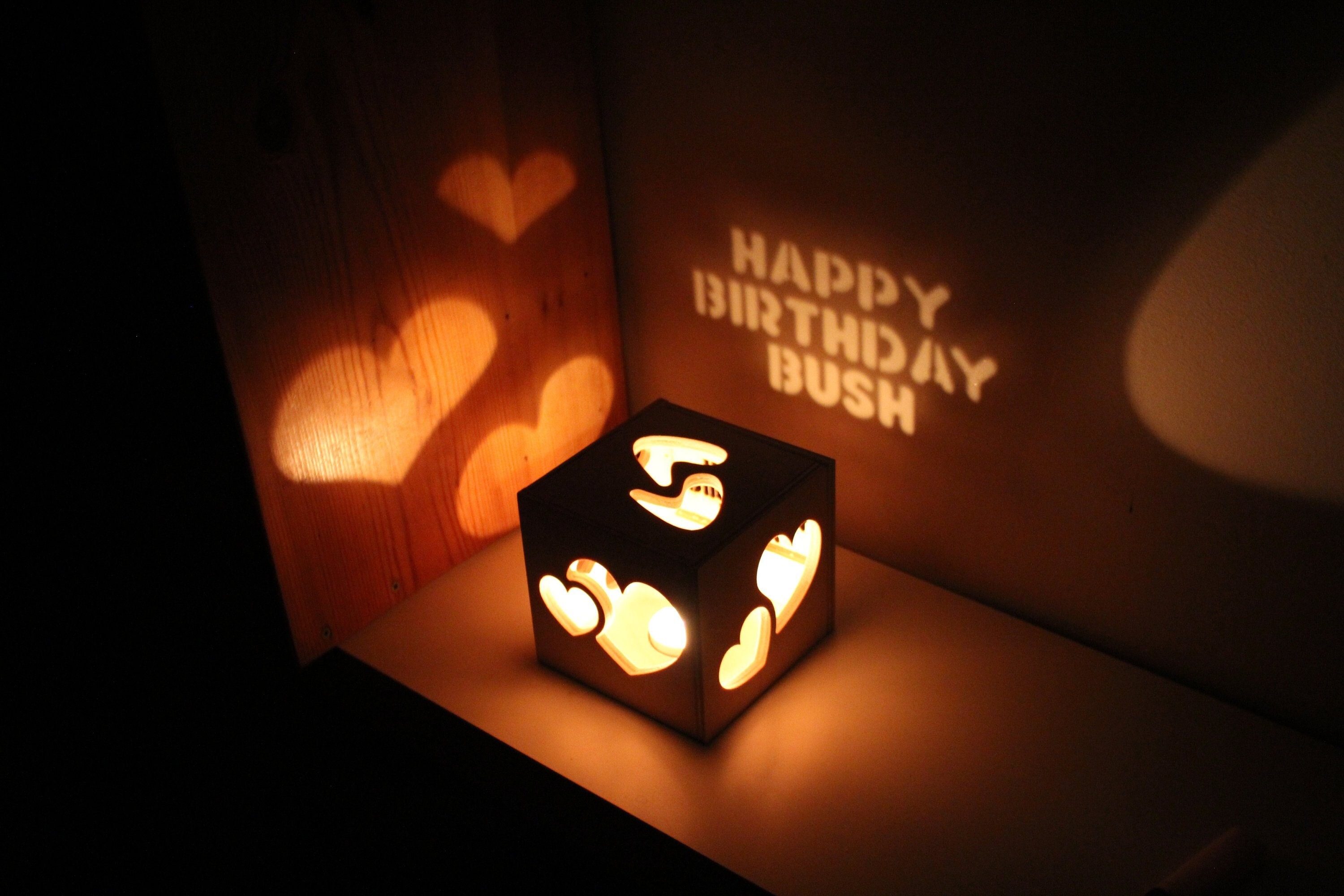 Personalized Birthday Gift for Him, Romantic Boyfriend Birthday Gift,  Birthday Gifts for Men, Husband Birthday Gift, Custom Night Light Box 