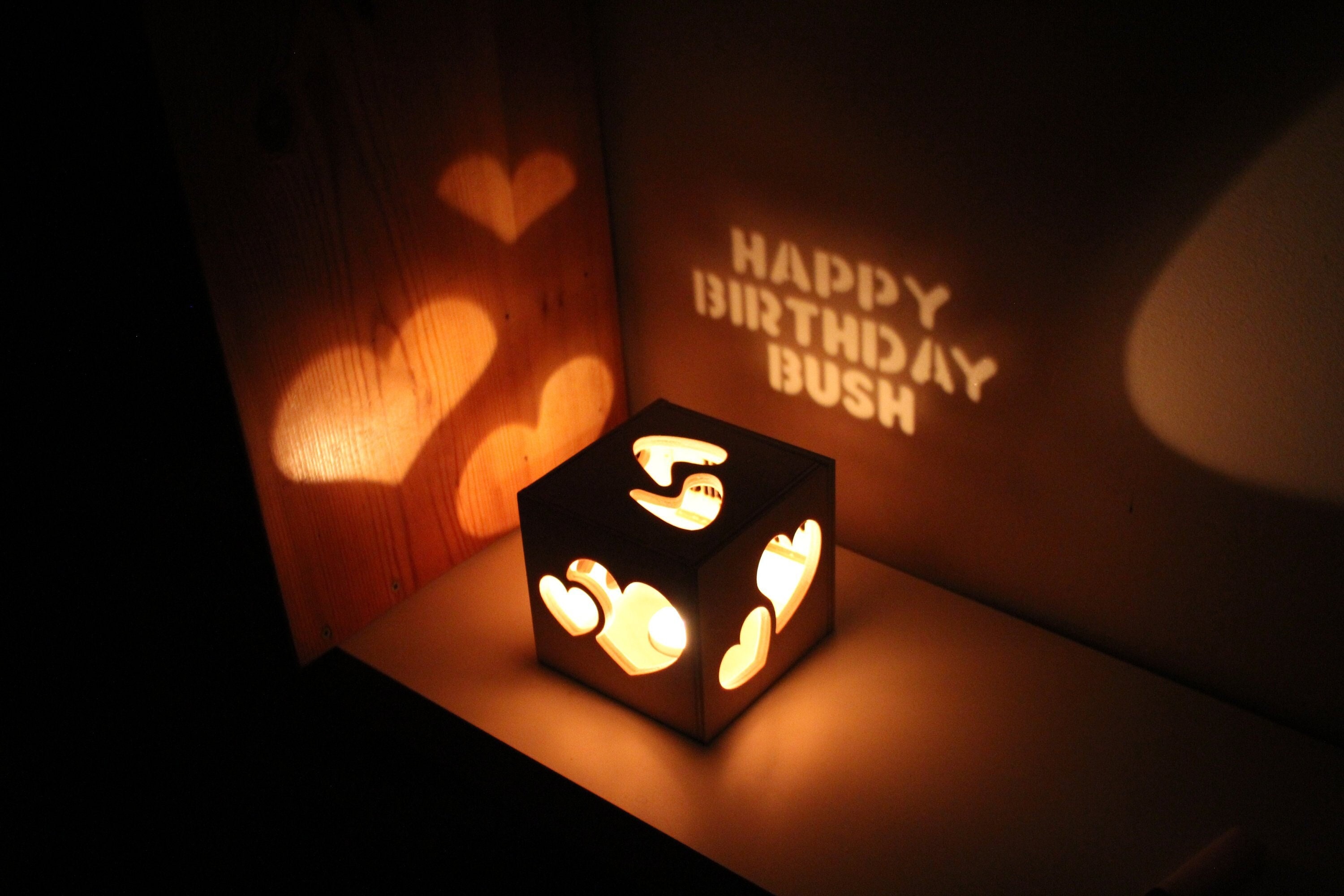 Personalized Birthday Gift for Him, Romantic Boyfriend Birthday Gift, Birthday  Gifts for Men, Husband Birthday Gift, Custom Night Light Box 