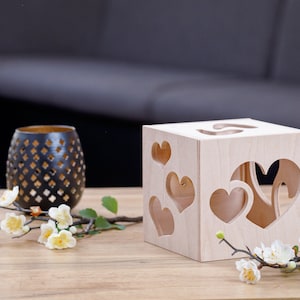 Boîte de message lumineuse de cadeau de petite amie personnalisée, cadeau romantique de texte personnalisé pour elle, lanterne d'occasion spéciale image 2