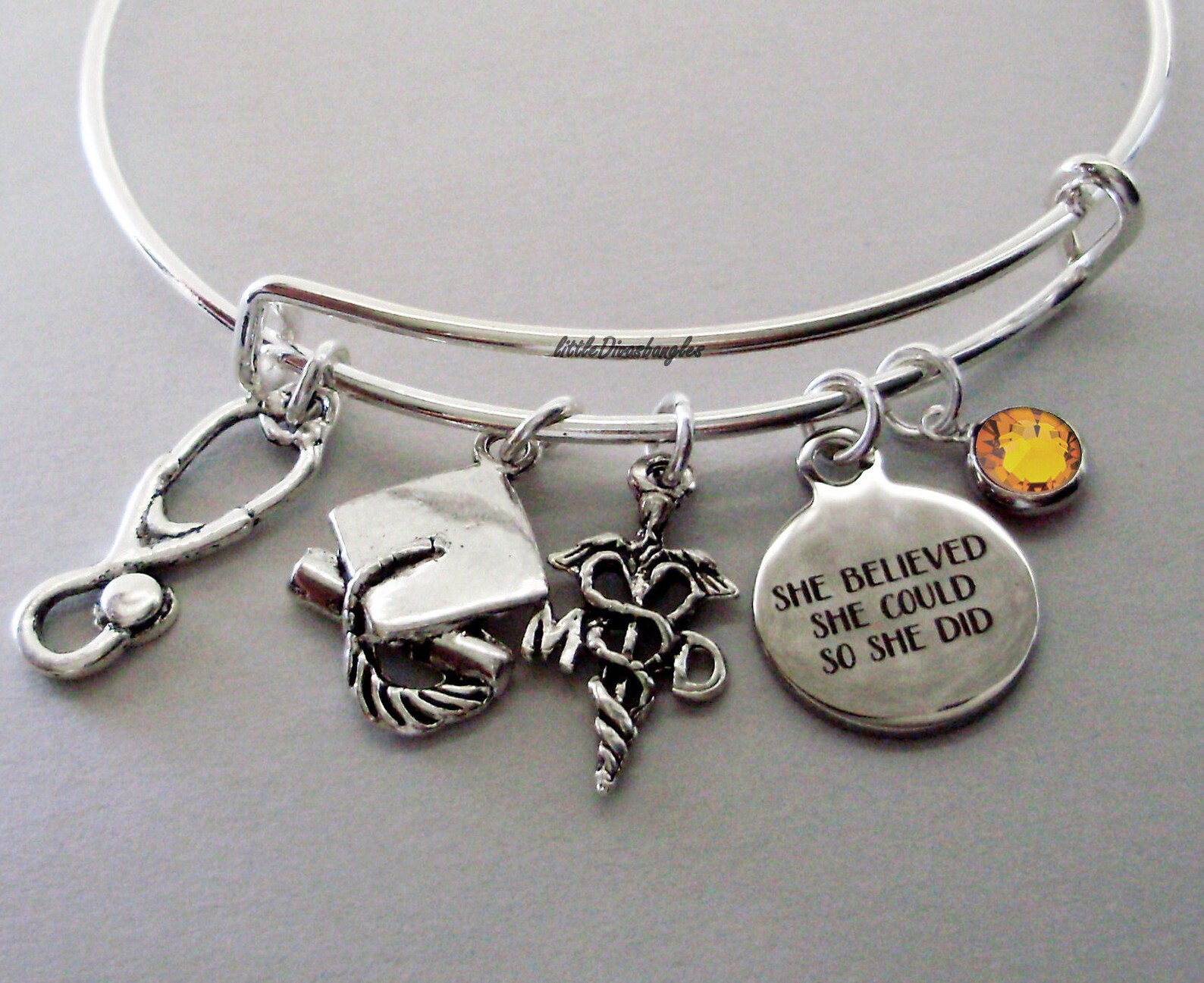 Personalized MD Medical DR / / Graduation she Believed Etsy