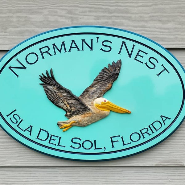 Pelican Beach House Name Etsy
