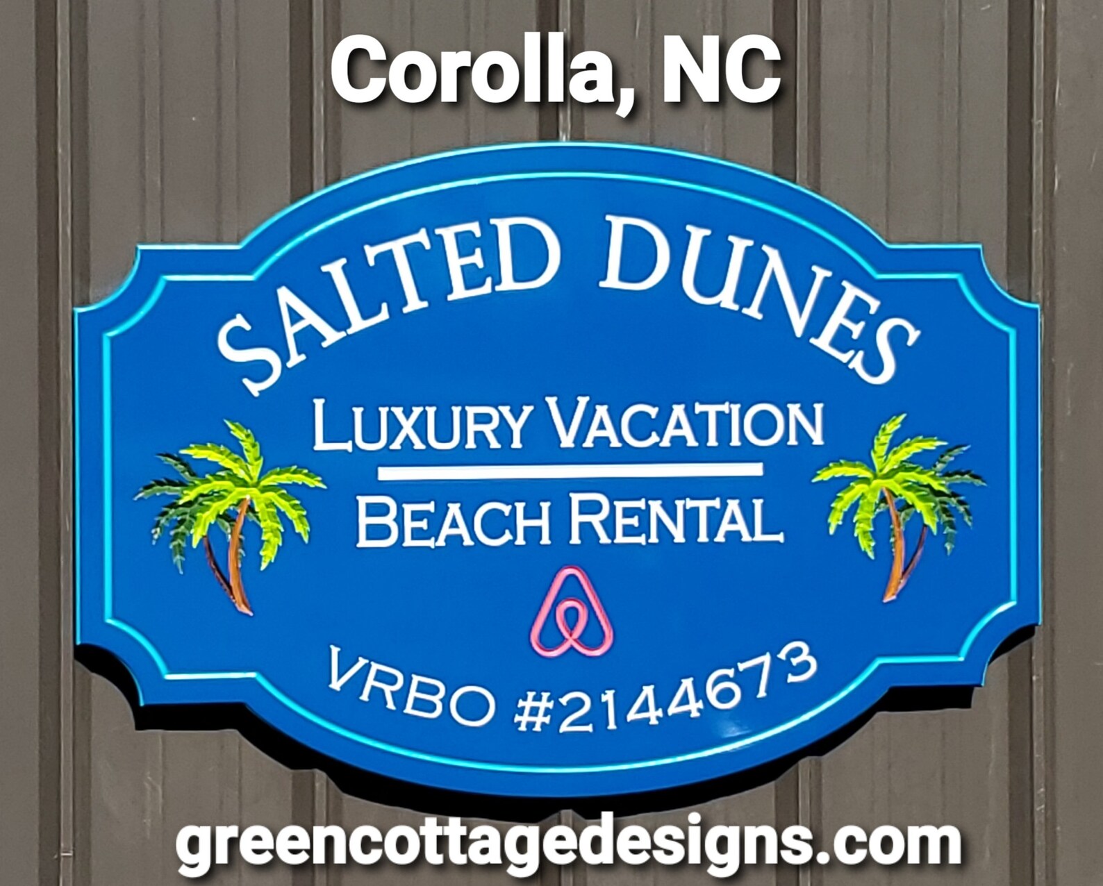 Luxury Vacation Beach Rental Vrbo Airbnb Sign Custom Outdoor | Etsy