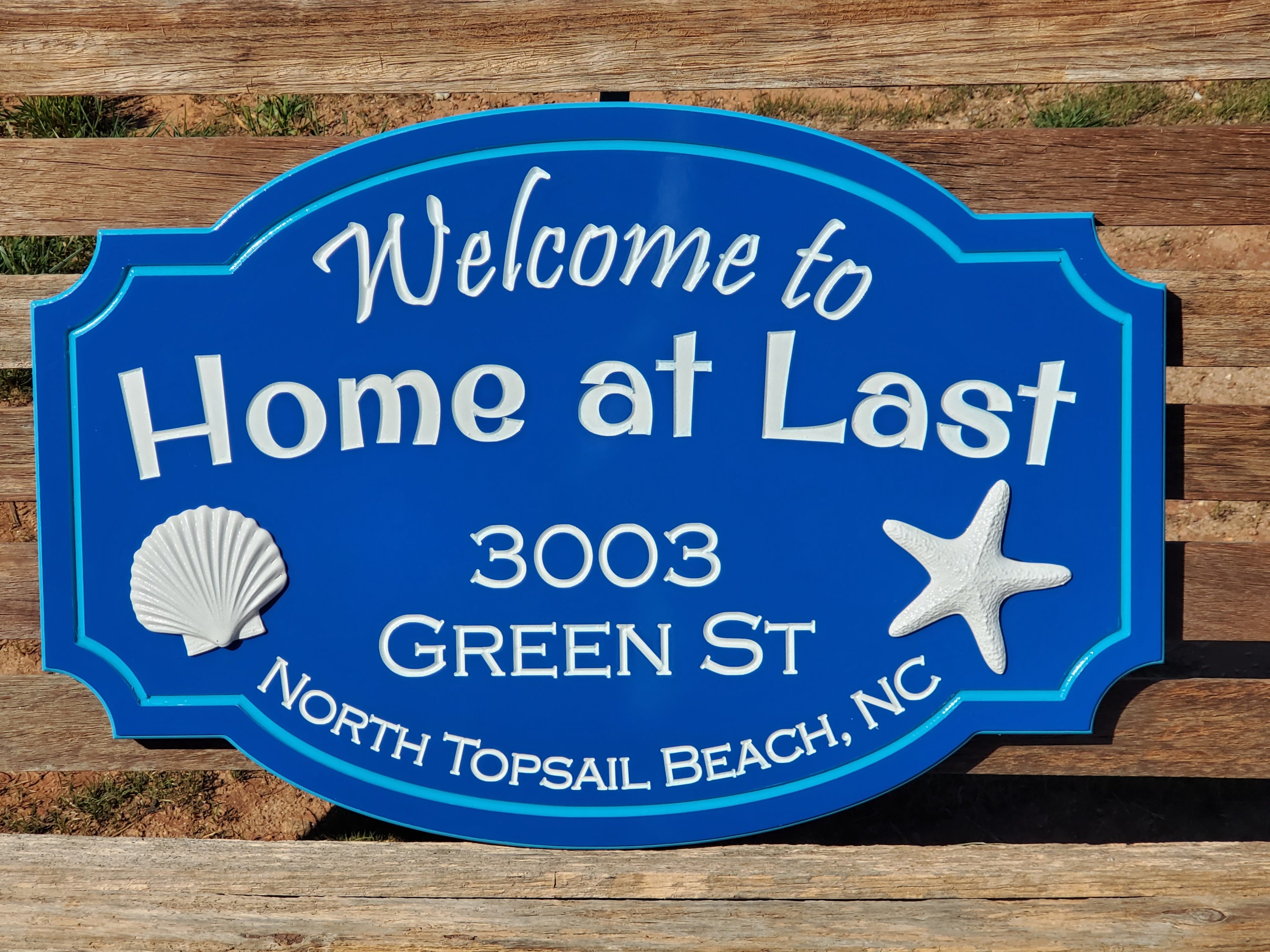 Coastal Beach House Cottage Name Signs PVC Board Not Wood Etsy