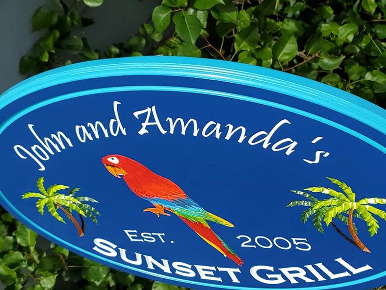 Tropical Outdoor Signs Personalized Margaritaville Custom Etsy