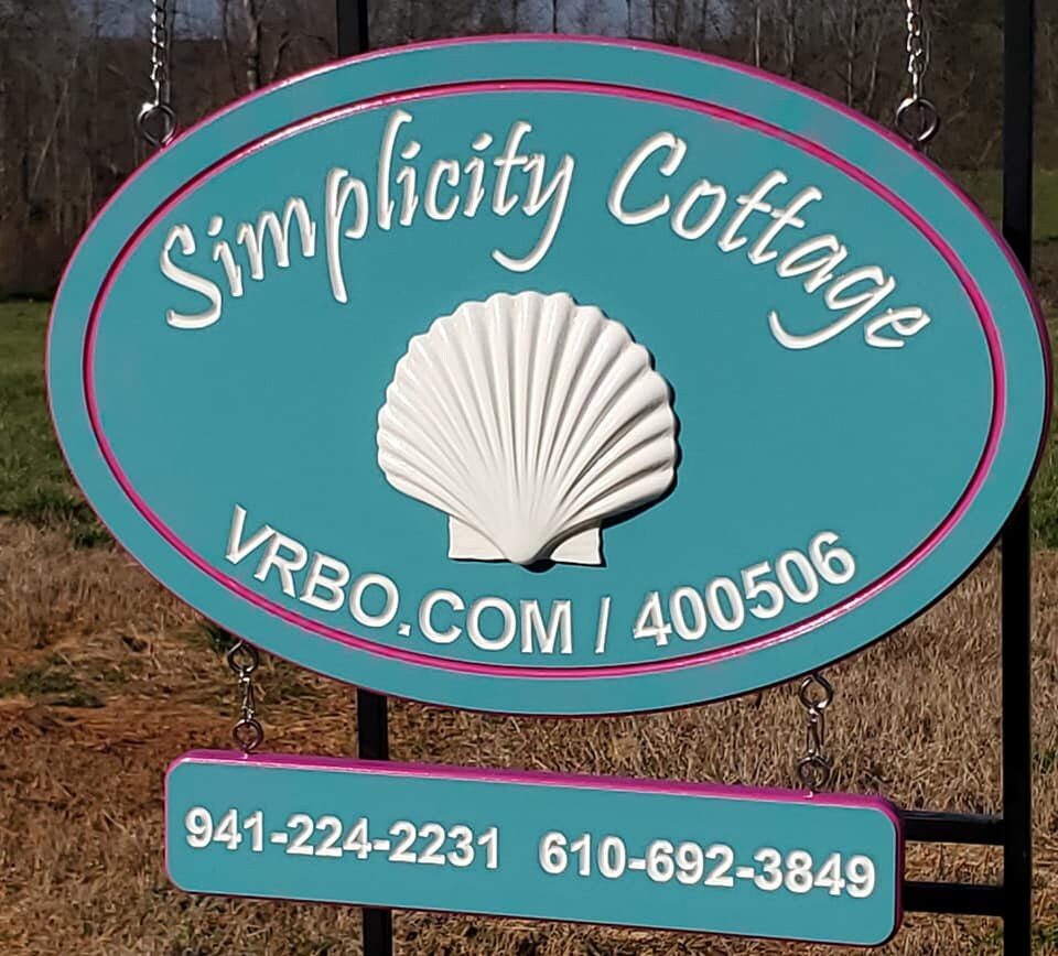 Beach Cottage Name Rental Signs Vrbo Airbnb Hanging Coastal Etsy