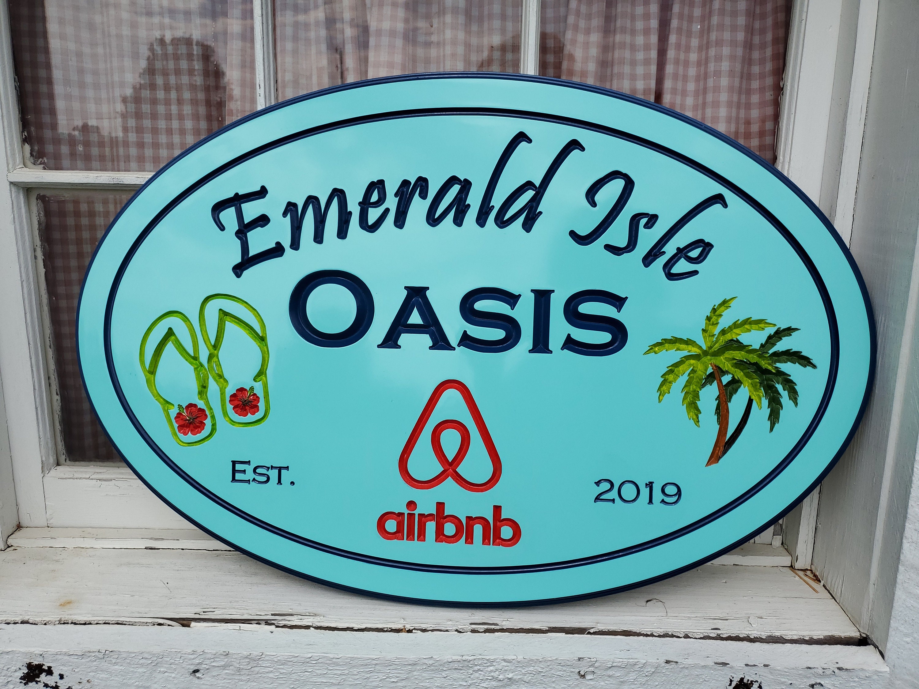 Beach House Rental Name Signs Outdoor Custom Vrbo Sign Etsy