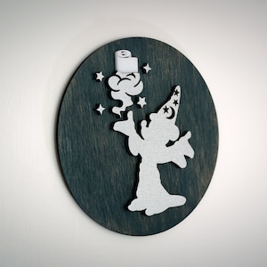 Mickey Wood Bathroom Door Sign | Disney Bathroom Sign | Disney Door Sign | Housewarming Gift