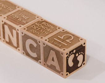 Personalized Wood Name Blocks | Name Blocks | Personalized Blocks