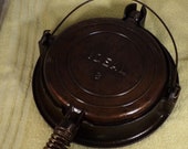 Vintage Ideal Cast Iron Waffle Iron Base-nice shape
