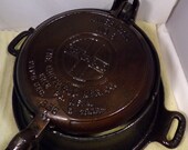 Vintage High Rise Griswold Cast Iron Waffle maker and Iron Base