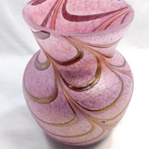Vintage Art Glass Vase Swirled Teleflora Sticker