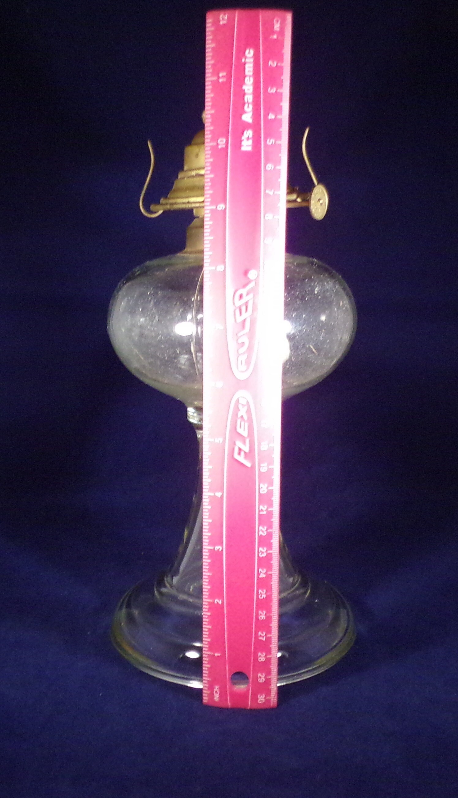 Oil Lamp Glass Base Vintagenice Shape Etsy