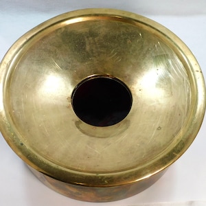 Antique Brass-Iron-Copper Spittoon Stamped Rochester