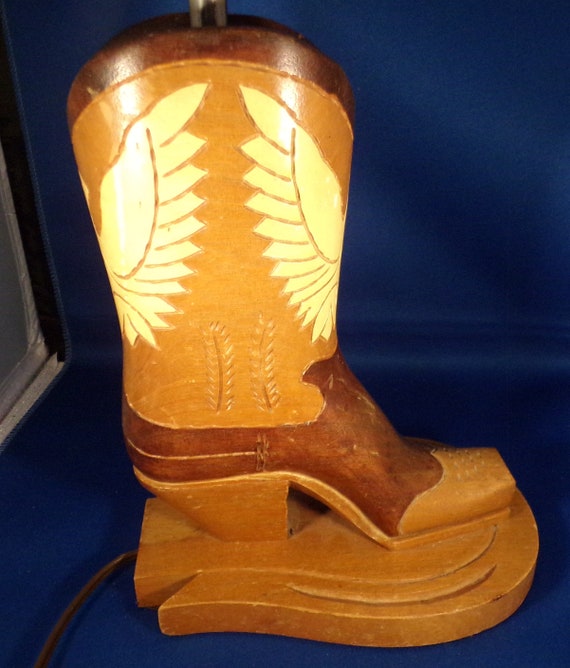 Unique Wood Cowboy Boot Lamp - Cowboy Boot Lamp Unique Wood Cowboy Boot Lamp - Cowboy Boot Lamp