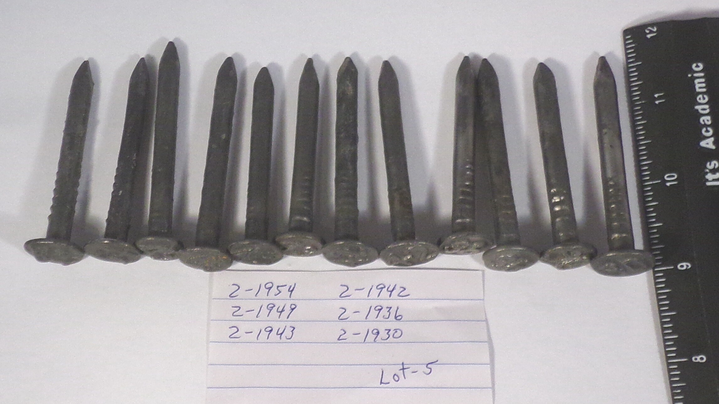 Iron steel railroad date nails for collectors and jewelry Etsy