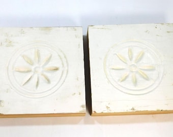 Antique Pair Door-Window Corner Moldings