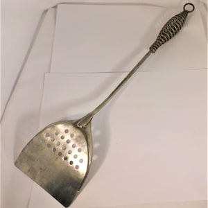 Vintage Spatula Large Heavy Duty Metal Alaska Coiled Type Handle