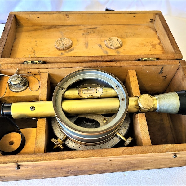 Bostrom Surveying Instrument and Original Wood Box