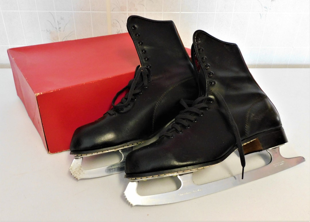 Vintage Ice Skates Canadian Rocket Etsy