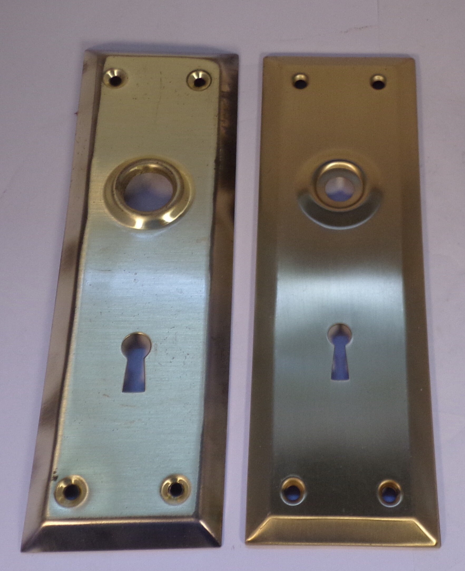 Door plates brass colored for use or crafts. Etsy