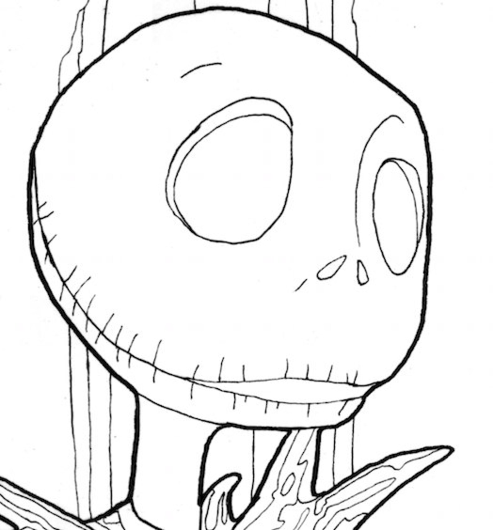 DIGITAL DOWNLOAD Jack and Sally Halloween Coloring Page, Downloadable ...
