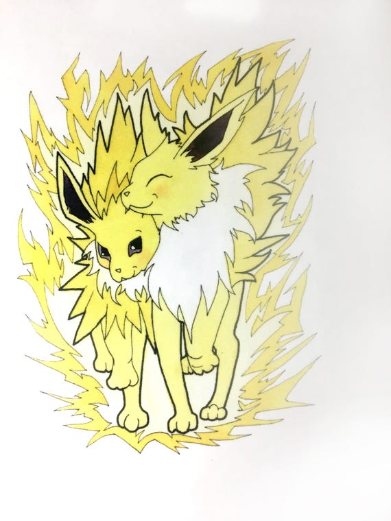 Noctali Et Mentali Feuille De Pokemon Eeveelution Journal Etsy