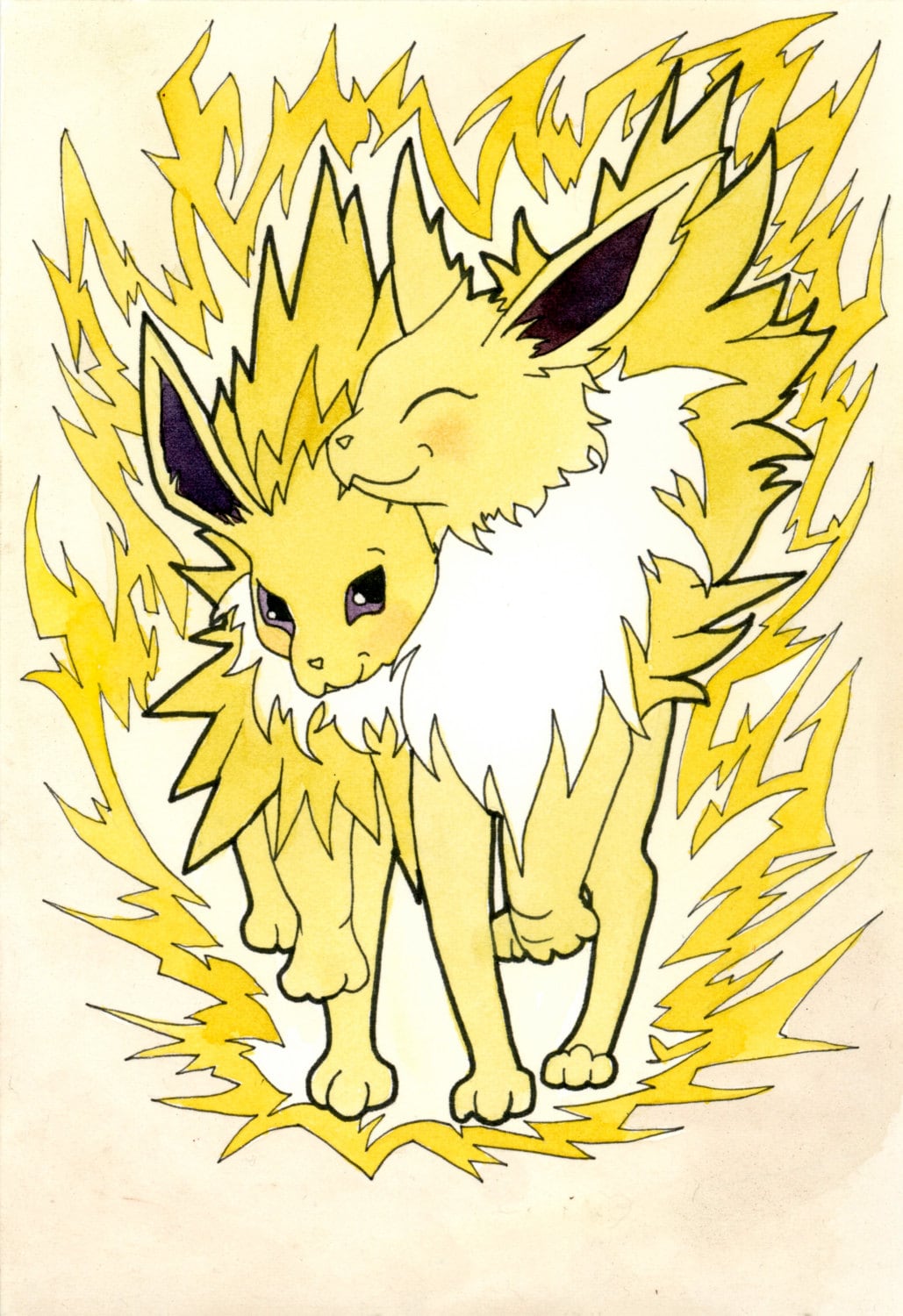 Jolteon Eeveelution Watercolor Wall Art Cute Pokemon Art Etsy New Zealand Jolteon Eeveelution Watercolor Wall Art Cute Pokemon Art Etsy New Zealand