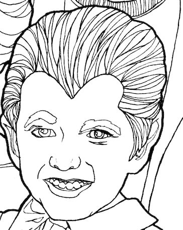 DIGITAL DOWNLOAD Munsters Coloring Book Page Halloween - Etsy