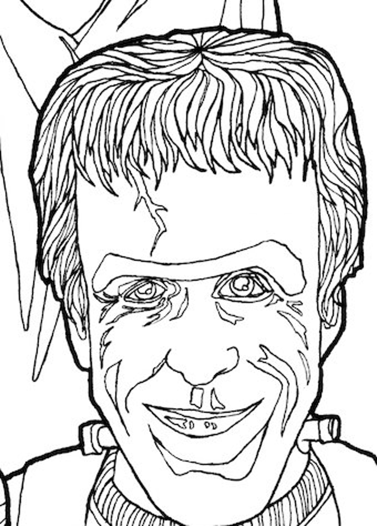 Download DIGITAL DOWNLOAD Munsters Coloring Book Page Halloween | Etsy