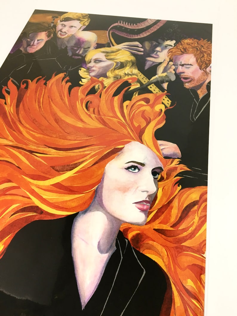 Florence and the Machine Band Poster Music Band Poster Art Etsy