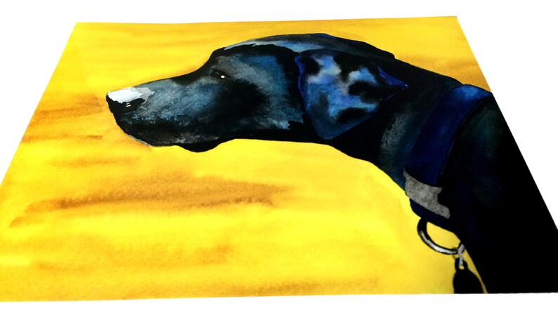 Black Lab Art Print Dog Wall Art Black Labrador Mix | Etsy