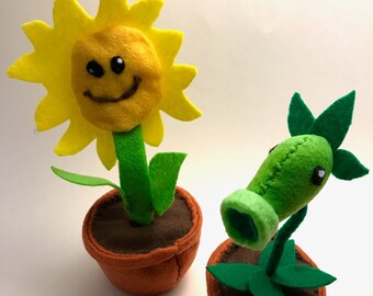 Plants Vs Zombies Plushies Etsy