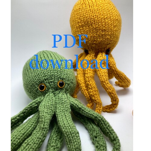 KNITTING PATTERN for Baby Octopus Knit Amigurumi Pattern Etsy