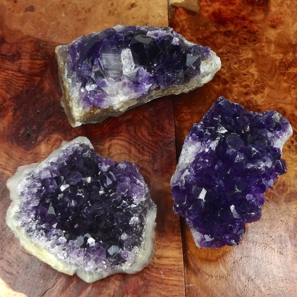 Extra Dark Amethyst - Crystal Cluster - Display Piece - Crystal Clusters - Druzy Drusy - Raw Stone - Healing Crystals And Stones - Natural