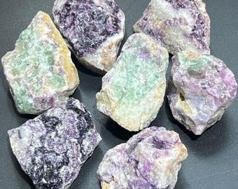 Large Fluorite Crystals Rough Raw Stones (By The Piece Or Pound) Wholesale Gemstone Decor Supply Healing Crystals And Stones