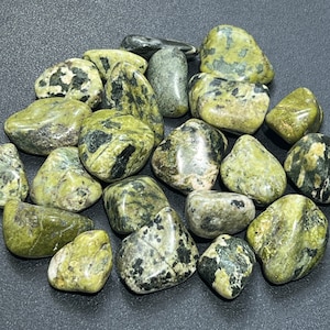 Green Nephrite Jade Tumbled (By The Piece Or Pound) Bulk Wholesale Lot Polished Gemstones Decor Supply Healing Crystals And Stones